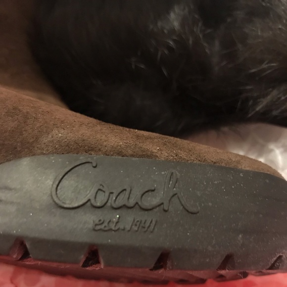 COACH Talen Fur Boots - Picture 5 of 5